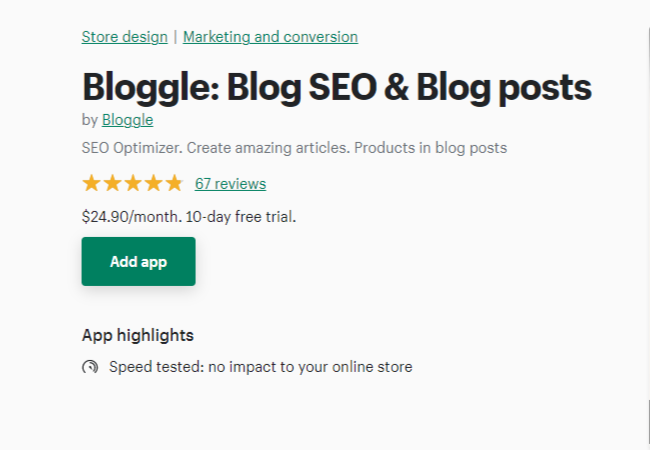Bloggle: Blog SEO & Blog posts