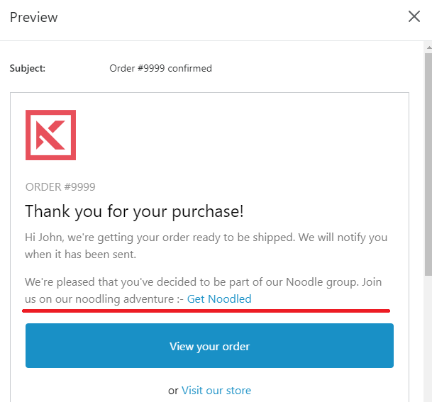 Shopify preview email template changes
